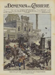 Attentat auf Sultan Abdul Hamid während des Selamlik in der Hamidie-Moschee in Konstantinopel