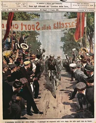 Radfahrer beim Giro d