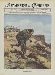 Heldentaten, ein Offizier sammelt auf dem Feld in Homs einen verwundeten Korporal ein und unter dem Feuer