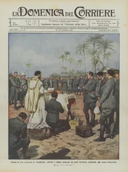 Kriegsszenen in Tripolitanien, Offiziere und Soldaten in den befestigten Posten