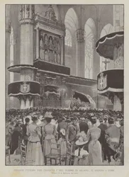 Die Trauerfeier für Umberto I. im Dom von Mailand am 4. dieses Monats