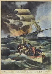 Flammen auf dem Meer