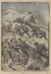 Die Italiener in Mazedonien, Iala rechts erobert die starke Position des Dente di Velusina