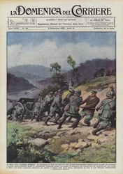Der Duce unter den Soldaten Italiens