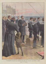 Die Seebestattung des Millionärs Tomba, gestorben auf der Überfahrt von Argentinien nach Genua