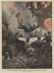 Brand in einer Fabrik in Budapest und dramatische Rettung von Arbeitern und Feuerwehrleuten