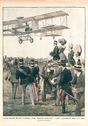 Italien, Der Flug von Leo Delagrange, La Domenica del Corriere
