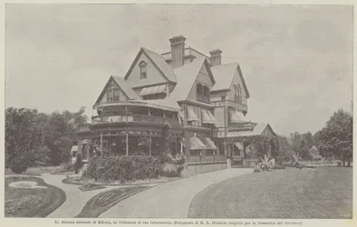 Das gewöhnliche Zuhause von Edison, in der Nähe seines Labors