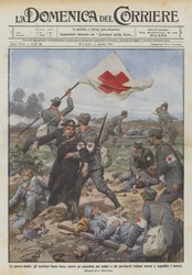 Der unfaire Krieg, die Österreicher schießen auf einen Priester, Ärzte und Sanitäter