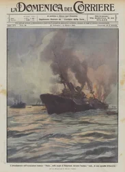 Die Versenkung des deutschen Kreuzers Mainz in den Gewässern von Helgoland während eines kühnen Überfalls