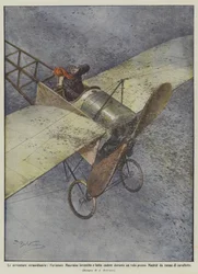 Die außergewöhnlichen Abenteuer, der Flieger Mauvaise wird während eines Fluges getroffen und stürzt ab