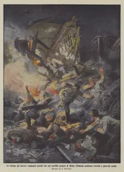 Die Opfer der Pflicht, Postangestellte, die beim schrecklichen Zusammenstoß von Melun (Frankreich) starben