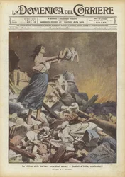 Die Opfer der barbarischen Luftangriffe, Soldaten Italiens, rächt uns!