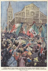 Die letzte Etappe der triumphalen Reise der Souveräne