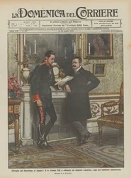 Erwachen des Liberalismus in Spanien, König Alfons XIII. im Gespräch mit Minister Canalejas