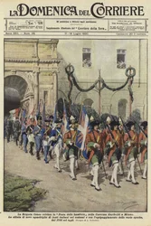 Die Brigata Cueno feiern das Festa delle Bandiere