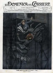 Zwei Frauen stürzten 1910 in Neapel aus einem Aufzug