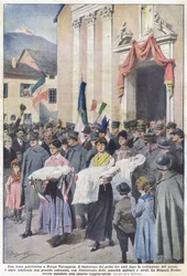 Ein patriotisches Fest in Borgo Valsugana