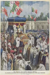 Ein malerisches katholisches Fest in Asmara (Eritrea)