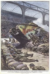 Eine malerische Darstellung des Krieges in London