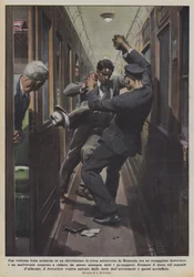 Ein heftiger nächtlicher Kampf in einem Schnellzug durch Rumänien, zwischen einem mutigen...