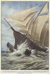 Ein seltsamer Zusammenstoß mitten im Ozean