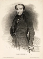 Porträt des Opernsängers Antonio Tamburini 1800-1876, 1833