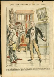 Illustration von Achille Lemot (1846-1909) in Le Pelerin, 04/02/06 - Was kommen sie zu tun? - Religion Glaube, Katholizismus - Trennung von Kirche und Staat, Inventare/Reaktionen auf Inventare