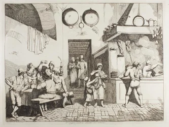 Der Improvisator in einer Osteria