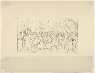 Wahl in Baltimore, November 1862 aus Confederate War Etchings, 1861-63