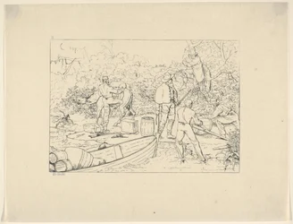 Schmuggel von Medikamenten in den Süden aus Confederate War Etchings, 1861-63