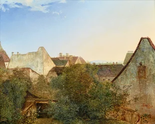Blick über Wiener Vorstadthäuser (Beatrixgasse)