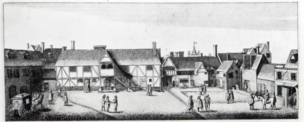 Südansicht des Arundel House in London, radiert von Wenceslaus Hollar, veröffentlicht 1792
