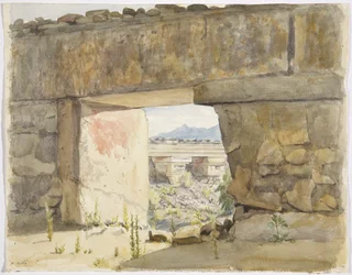 Ruinengebäude in Mitla, Oaxaca