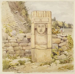 Statue aus Teayo, Nord-Veracruz, Mexiko