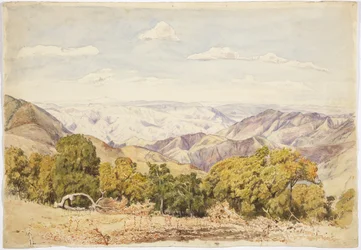 Blick auf Tlacotepec, Guerrero, Mexiko