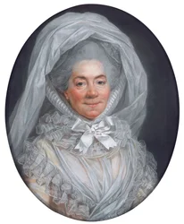 Porträt einer Dame, bekannt als Madame Poisson, Mutter von Madame de Pompadour