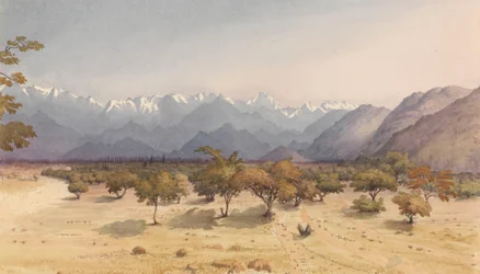 Zwei Meilen von Santa Rosa, 14. Januar 1851 [mit den Anden und Aconcagua]