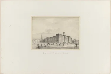 Ansicht des Börsengebäudes in Rotterdam, 1854