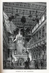 Innenansicht des Parthenon, 1882