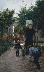 Kinder im Garten