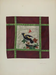 Applikationsdecke (Detail), 1941