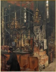 Das Innere der Alt-Neu-Synagoge in Prag