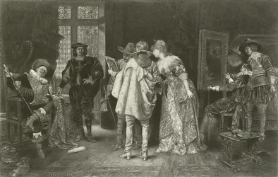 Kenner im Atelier von Rembrandt