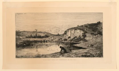 Ein Felsen in den Gemeindewiesen von Rix (Ain)