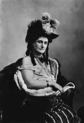 Italienische Virginia Oldoini (1837-1899), Gräfin von Castiglione, sie war die Spionin des französischen Kaisers Napoleon III., Foto von Adolphe Braun (1812-1877)