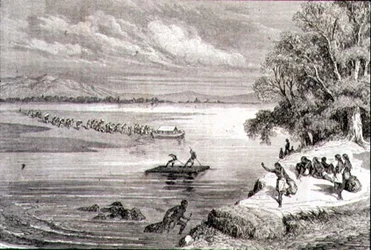 Überquerung des Colorado River in den 1860er Jahren