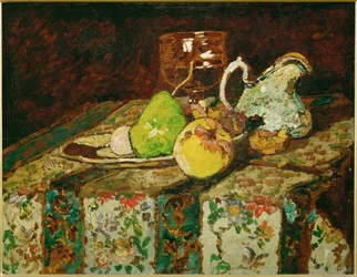Stillleben mit weißem Krug