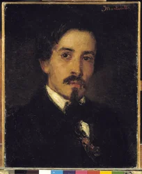 Vermutetes Porträt des Malers Ferdinand Viola, 1859