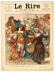 Cover von „The Red Laughter“, Satirisch in Farben